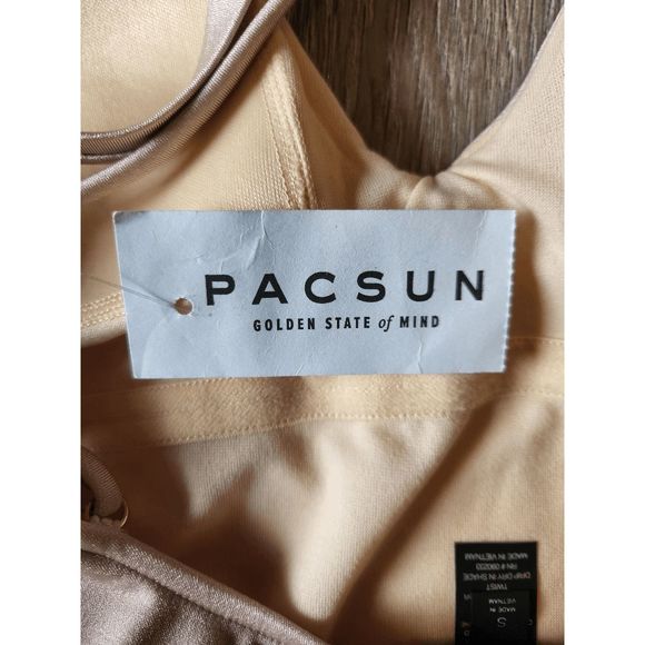 PacSun Side Lace-Up One Piece Swimsuit Size Small NEW - Picture 6 of 9